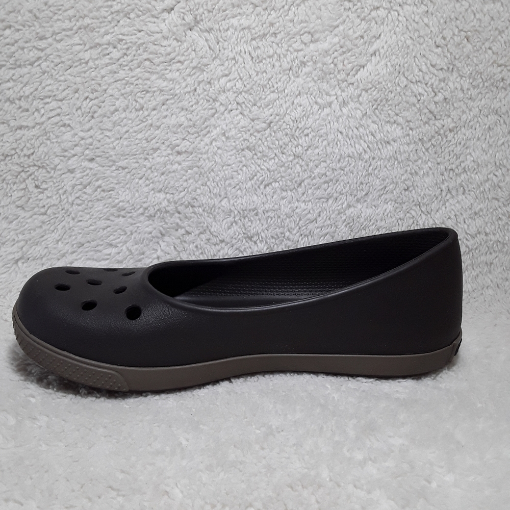 CROCS Brown Flats Size 7 - Picture 6 of 10